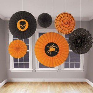 Halloween Paper Fan Decorations