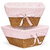 Badger Basket Honey Basket with Pink Gingham Liner