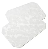 2 Placemats Damask White