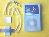 iPod Video (60GB/80GB) Silicone Skin Case (Blue)+ Lanyard + armband + Screen protector