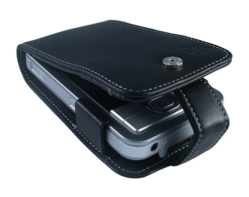 Childrens Toyshop  Computer : Proporta Alu-Leather Case For palmOne LifeDrive - Flip Type -Black