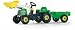 Rolly Toys 023134 - Rolly Kid Schauffellader mit Anhänger grün