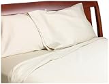Wamsutta 300-Thread-Count Egyptian Sateen Twin Fitted Sheet, Canvas