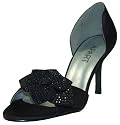 Apart Flamencopumps Satin schwarz