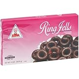 Joyva Ring Jells Chocolate Covered Jelly Rings -- 9 oz
