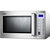 Summit Commercial SCM1000SS 20 1/4 0.9 cu. ft. Countertop Microwave, 1,000 Watts, Stainless Steel