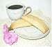 Gourmet Food : 8 Pieces White Chocolate Frosted CINNAMON SUGAR Biscotti