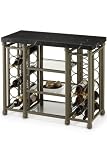 Kingston 36w Wine Console With Black Marble Top