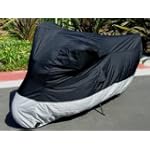 SAVE $25 - Motorcycle Cover, Perfect fit for Kawasaki Ninja500-1000, Black, Large $24.99
