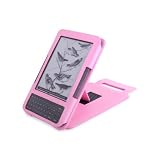DURAGADGET Housse de Luxe en Cuir Rose Tendre pour lecteur de livre �lectronique Amazon Kindle 3 WIFI / 3G+WIFI pour une utilisation mondiale - mod�le derni�re g�n�ration, �cran 6" - Garantie 5 ans