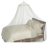 Casablanca Oasis Round Hoop Bed Canopy, Ecru