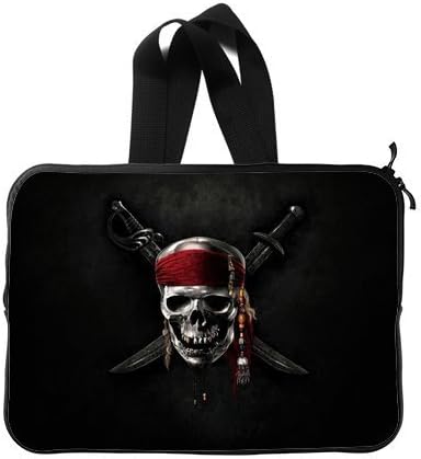 Lolili Custom Laptop Sleeve Case Cover Bag Water Resistant for 15 inch Laptop Pirates Of The Caribbean (Two Sides Print)