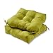 Greendale Home Fashions Indoor/Outdoor Chair Cushions, Kiwi Green, 20-Inch, Set of 2