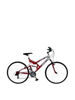 Girardengo Bicicleta Mtb Full Suspensión Acero Rojo / Gris