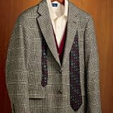 Prince of Wales Plaid Cashmere Sportcoat