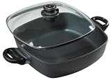 Swiss Diamond Cast-Aluminum Nonstick 11-by-11-Inch Square Casserole with Lid