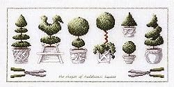 Permin of Copenhagen Topiary Garden Pots Counted Cross Stitch 70-8431