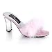 Pleaser Shoes Women��s ROMANCE-301F, 3 1/4" Square Heel Marabou Slide