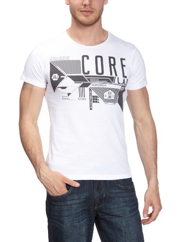 JACK & JONES Herren T-Shirt 12062506 LEU TEE SS, Gr. 50 (M), Wei&szlig; (OPTICAL WHITE) Preisvergleich