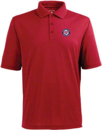 Washington Nationals Red Pique Extra Light Polo Shirt