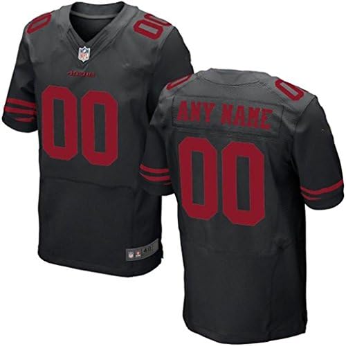 HWHUW Customized America Football Jerseys-Black Elite Man Size 60