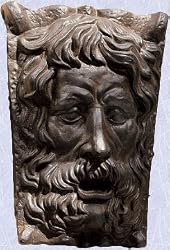 greenmen greenman iron statue home garden sculpture New