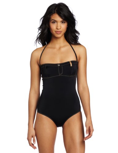 Diesel Women's Bonny One Piece Swimsuit, Black, Medium