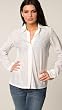 Da Nang White Woven Button-Up Blouse