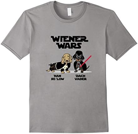 Wiener Wars Dachshund T-Shirt - Male 2XL - Slate