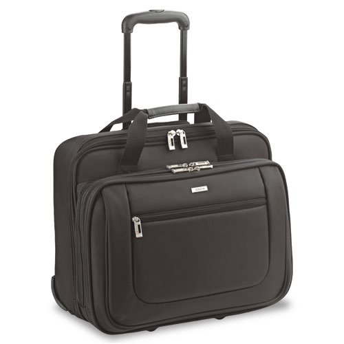 SOLO® Rolling Laptop Portfolio Case - Polyester - 17 x 10 x 15 - Black