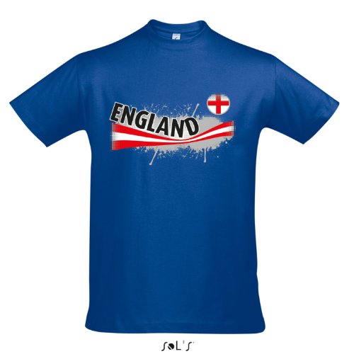 Fanshirt Herren ENGLAND Ländershirt EM / WM Trikot S-XXL , Royal blue , L