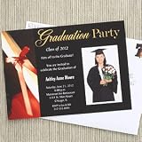 Photo Graduation Party Invitations with Diploma