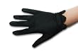 Shiny Satin Spandex Gloves wrist length with scalloped cuff and pearls