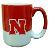 Nebraska Cornhuskers 2-Tone Grande Mug Red/White - NCAA College Athletics Fan Shop Accessories