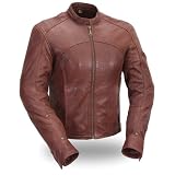 First Manufacturing Women's Shape Accentuating Jacket (Brown, Small)