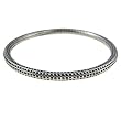 Sterling Silver Bangle Bracelet Handmade Jewelry 2.3 inches