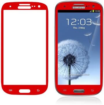 Coolbo Beautiful Phone Tempered Glass Protection Screen for Samsung Galaxy S3 I9300 (Red)