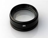 AmScope 2X Barlow Lens For SM and SW Stereo Microscopes (48mm)
