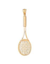 CleverEves 14K Gold Pendant Tennis Themed 6.7 - Gram(s)