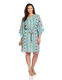 Gabby Skye Womens Plus-Size Plus Batwing Dress