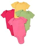 Disney Cuddly Bodysuit - Winnie The Pooh Bold Solids 4-Pack