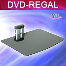 TecTake Wandhalterung f&uuml;r DVD Player, Receiver (1 Ablageboden) silber
