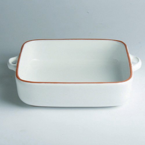 Jardin Terracotta Square White Baker