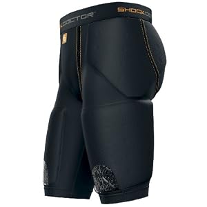 Shock Doctor Mens CrushTech 5-Pad EXT Thigh Impact Short