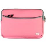 Kroo 90375 Glove Sleeve with Side Pocket for Asus Eee PC 700/701/900/901 (Pink)