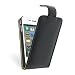 Black Premium PU Leather Flip Case for Apple iPhone 4S / iPhone 4