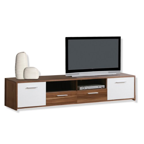 ROLLER TV-Lowboard QUADRO Walnuss