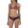 Bikini Love: Ashley Paige Knit Carrot Designer Swimwear - Black/Charcoal