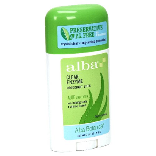 Alba Alba Botanica Deodorant Stick, Aloe Unscented with Baking Soda & Alpine Lichen ,... by Alba