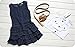 Cute Baby Girl Kids Outfit Clothes Clothing Solid Coat + Denim A-line Dress 2 Pcs Set